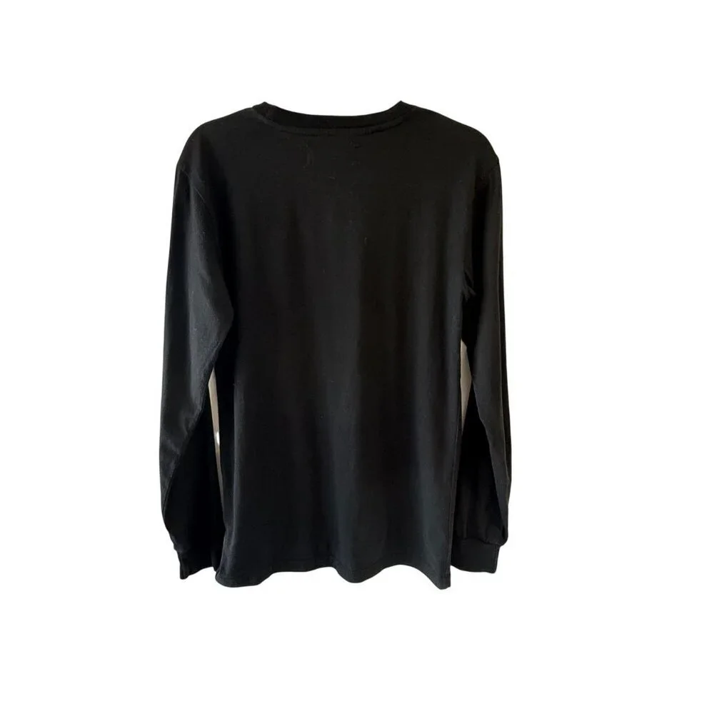 Civil Regime LAmour Est Poison Black Long Sleeve Shirt S 100% Cotton Bee Graphic - Picture 6 of 6